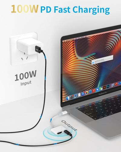 Adaptador Usb C Para Hdmi Esbeecables 4k Uhd Com 100w Pd Iph