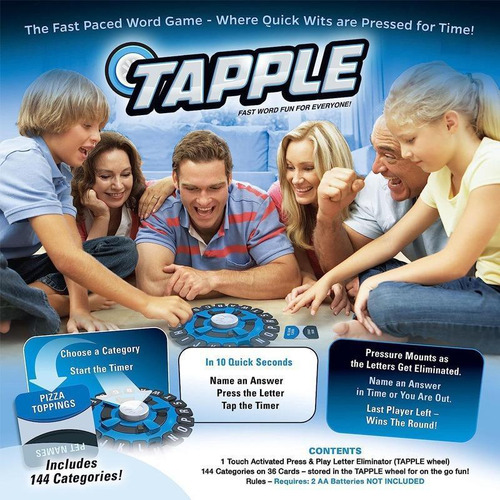Juego Tapple, Juego De Mesa Familiar Educativo Rápido
