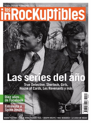 Revista Los Inrockuptibles 189. Marzo 2014. True Detective