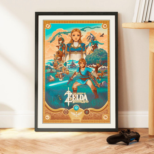 Cuadro 60x40 Gamer - Legend Of Zelda - Poster