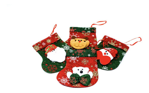 Paquete De 6 Adornos Colgantes Navideños Decorar Arbol Puert