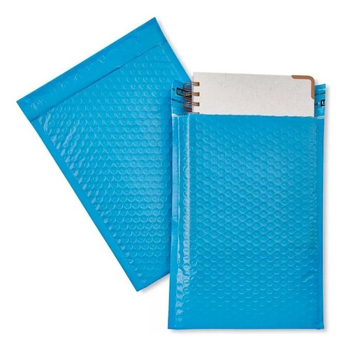 500 Sobres Con Burbuja Azules #000 10 X 18 Cm Para S