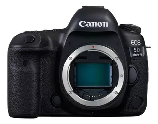 Canon EOS 5D Mark IV DSLR cor preto