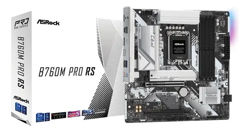 Placa Base Asrock B760m Pro Rs, Ddr5, 7200 Mhz, Pantalla Hdm
