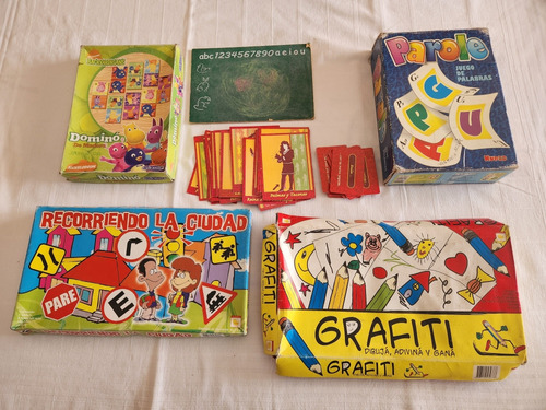 Lote Juegos De Mesa Chicos Grafiti Dominó Backyardigans Y +