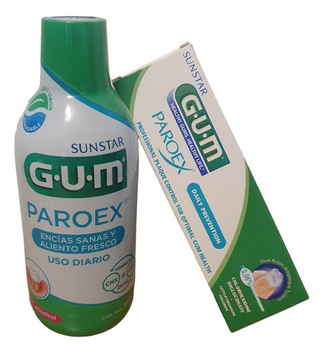 Paroex Pasta Dental + Enjuague Uso Diario Para Inflamacion