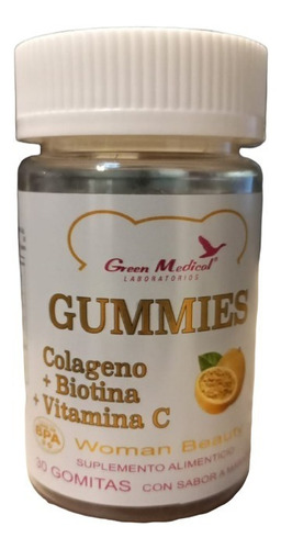 Gummies Woman Beauty Biotina + Colageno + Vit C X 30 Gomitas Sabor Maracuyá