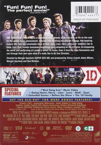 One Direction - This Is Us En Dvd Original