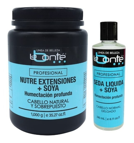 Nutre Extensiones+soya 1kg +seda Liquida+soya240ml Labonte