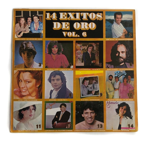 Lp 14 Éxitos De Oro Vol. 6 - Jerónimo, Juan Sebastián, Lucia