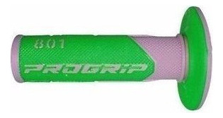 Puños Pro Grip Progrip Manoplas Motocross Verde Gris Rider