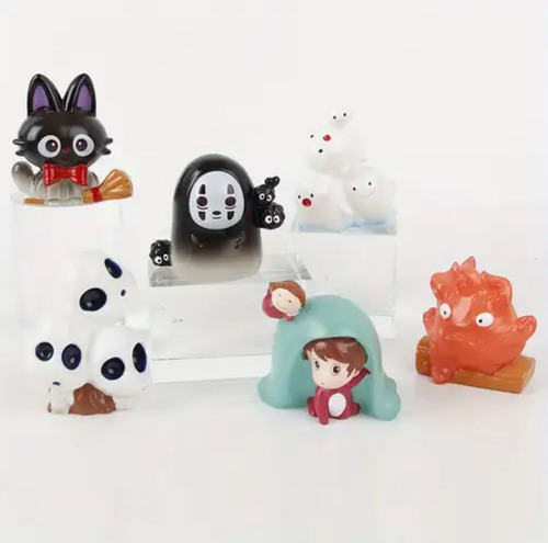Figura Con Luz Studio Ghibli Totoro Ponyo No Face Jiji 6-7cm Ponyo