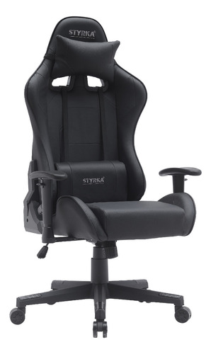 Silla Gamer Profesional Ergonómica Reclinable Súper Cómoda Color Negro - Marca Styrka