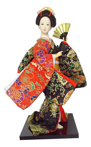 Bonecas Quimono Étnicas Japonesas Geisha, 12 Polegadas,