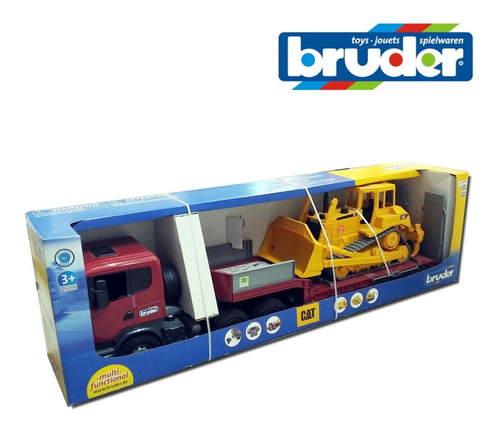 Scania R-serie Con Cat Excavadora 1:16 Bruder 3555 Alemania
