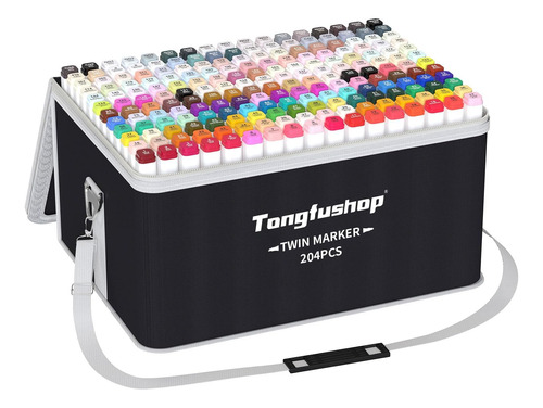 Tongfushop Marcadores Alcohol, 204+2 Colores Marcadores Arte