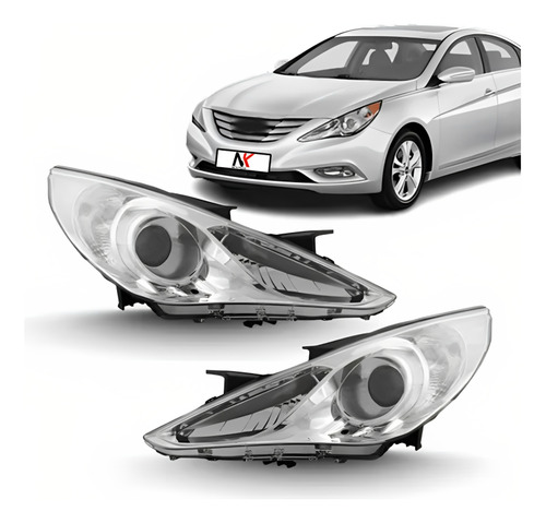 Farol Sonata 2011 2012 2013 2014 Sem Xenon Esquerdo