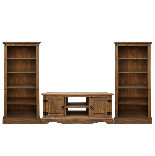 Mueble Rack De Tv + Biblioteca - Estanteria - Living 9 - Lcm