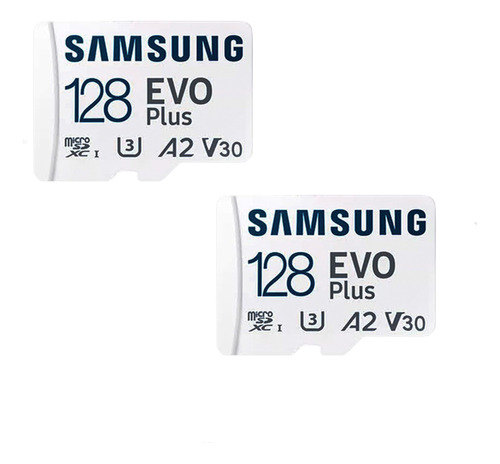 Tarjeta Memoria Micro Sd Samsung Evo Plus 128 Gb, 2 Unidades