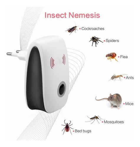 5 Piezas Eléctrico Anti Ratones Insectos Máquina Repelente D