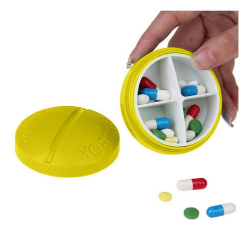 Porta Comprimidos Organizador Medicamentos 4x Dia