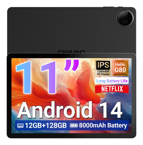 Tablet Digiland Tab R1111 Android 14 12 Gb Ram 128 Gb Gris