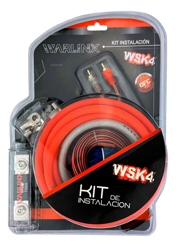 Kit De Instalación Para Amplificador Calibre 4 De Cobre Wsk4