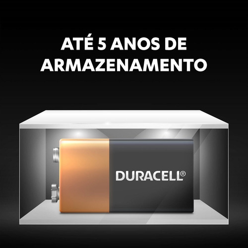 Pilha Duracell Coppertop 9v Retangular - Unidade