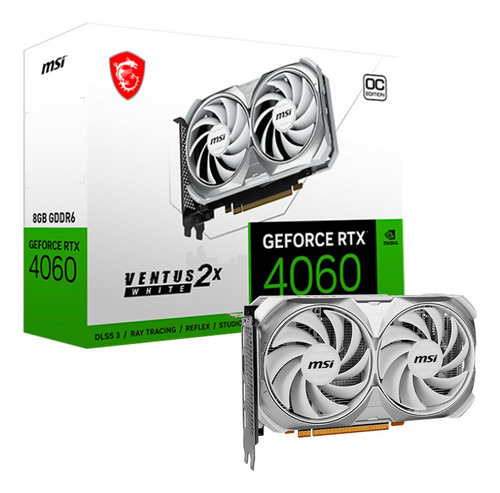 Tarjeta De Video Msi 8gb Gddr6 Rtx 4060 Ventus 2x White