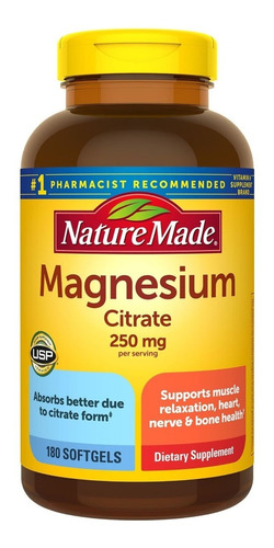 Magnesio Citrate 250mg Nature M - Unidad a $904
