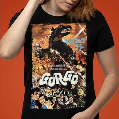 Polera Unisex Godzilla Monstruo Gorgo Algodon Estampado