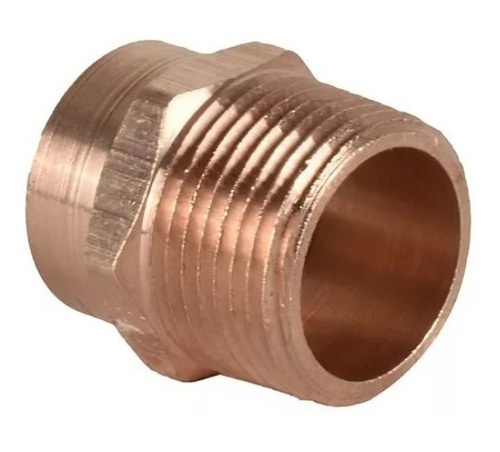 Conector Cuerda Exterior 3/4 Pulgada Cobre