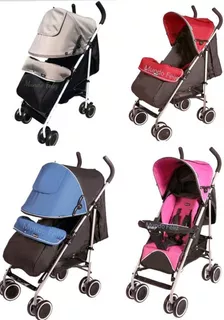 Coche Baston De Paseo Para Bebe Reclinable Ebaby Nuevos Color del chasis Rojo