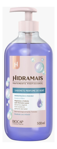 Sabonete Liquido Com Glicerina Vegetal Hidramais 500ml Fragancia Perfume De Bebe