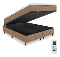 Comprar Eco New Colchões Master colchão magnético embalado a vácuo King massageador com 1000 tipos de massagens e cromo cama box baú cor Bege