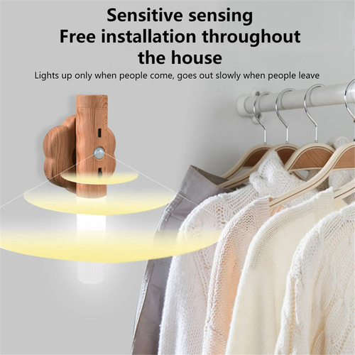 Luz De Pared Magnética Con Sensor De Movimiento Led 3 En 1,