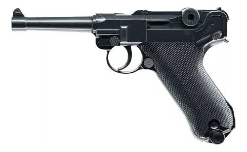 Pistola De Co2 De Colección Luger P08 + 200 Bbs + 2 Co2