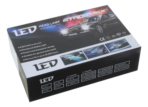 Foco Led C6 H3 Amarillo, Rojo, Azul, Blanco 2 Pzas.