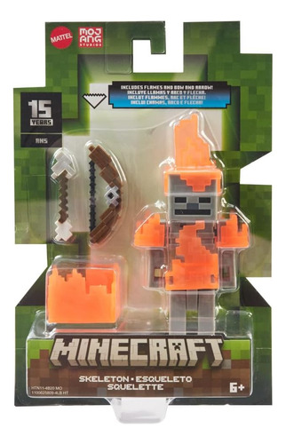 Minecraft Figura Skeleton In Llamas Figura Con Accesorios Ht