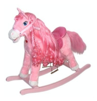 Mecedor Penny Peluche Rosa Unicornio Caballito O393