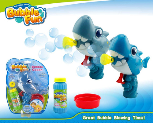 Imagen 2 de 6 de Burbujero A Friccion Power Tiburon Bubble Fun Burbujas Edu