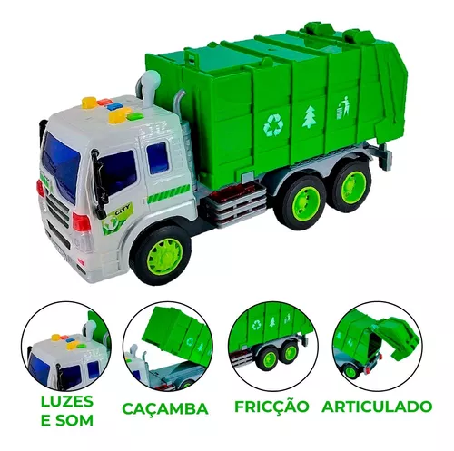 Brinquedo Infantil Caminhão Caçamba Grande C/ Adesivos