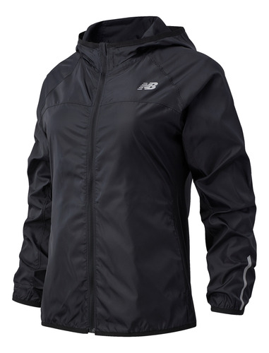 Campera New Balance De Dama - Windcheater - Wj91159bk