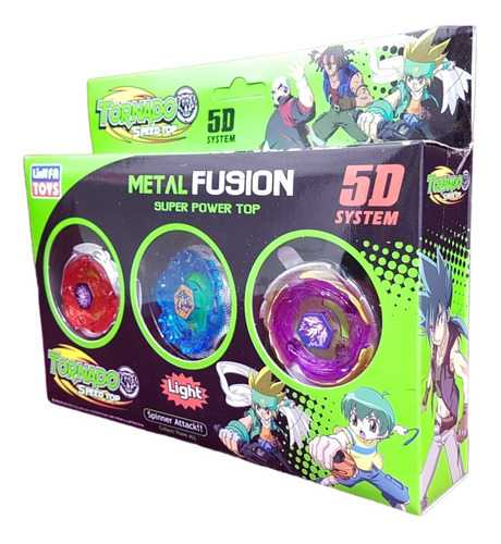 Imagem 12 de 12 de Lançador Duplo C/2 Beyblade Metal 6 Beyblade Led +2 Lançador