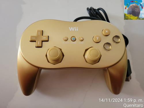 Control Wii Classic Pro Controller Dorado Original - Wird Us (Usado)