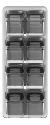 Organizador de condimentos de cocina hermético transparente de 9 piezas o