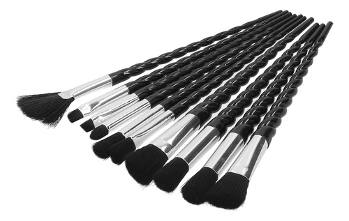 Juego De Brochas De Maquillaje, 10 Piezas