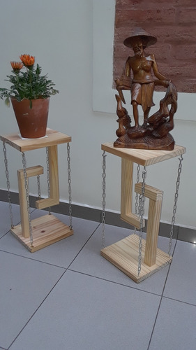 Mesa Arrime Ilusión Óptica Flotante Tensegridad Por Cadenas