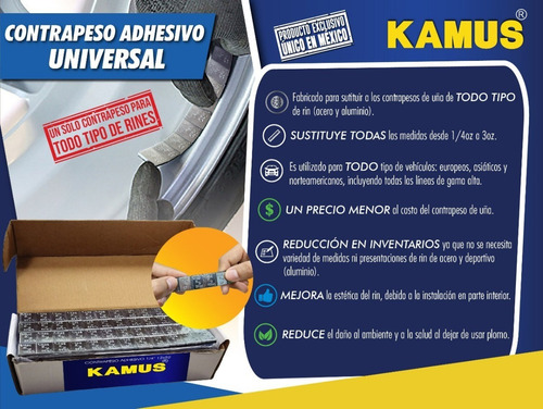 Imagen 2 de 5 de 4 Cajas Contrapeso Adhesivo P Balanceo Caja C 52 Pz 1/4 Oz