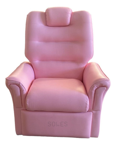 Poltrona Relax Reclinable Tapizado Color Rosa